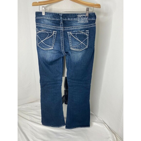 Silver Jean's Aiko Women’s Jean's Blue Denim Boot Cut 5 Pocket Size 29 x 31 - Picture 3 of 9